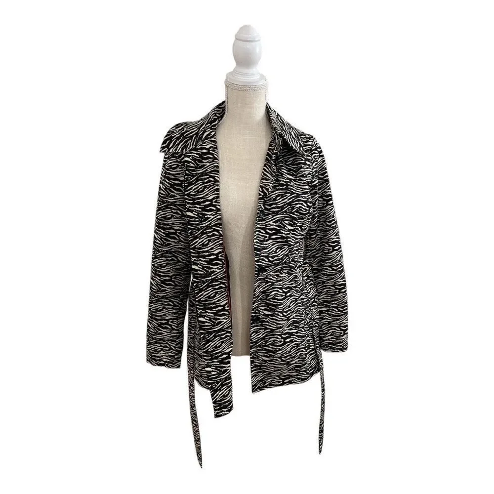 Sandro Studio Animal Print Jacket - Picture 3 of 7